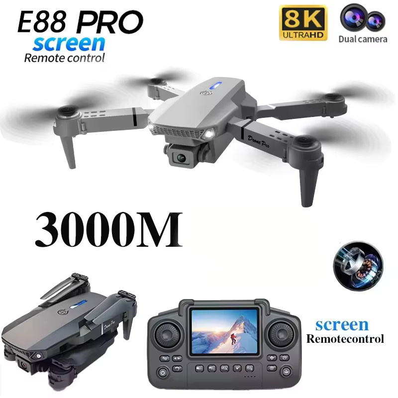 BOALZETD E88 Plus Mini Faltbare Drohne, RC Quadcopter, GPS, Schwarz - Bild 5