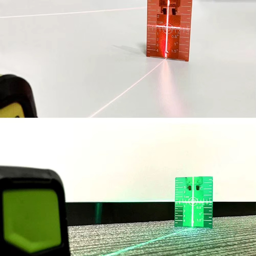 ALLOYSEED Laser-Nivellierzieltafel für rote oder grüne Linienstrahlen in den Einheiten Zoll und cm - Bild 3