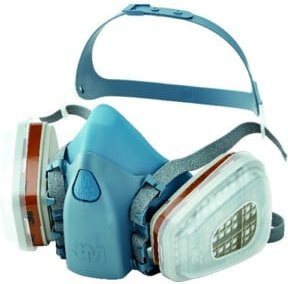 3M Maskenset 7523M mit Halbmaske 7502 und A2P3R Filtern in Blau - Bild 1