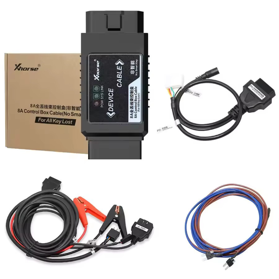 Xhorse VVDI 8A Non-Smart Key Adapter für Toyota in Schwarz zur Verwendung mit VVDI2, VVDI Max und Mini OBD Werkzeugen - Bild 4