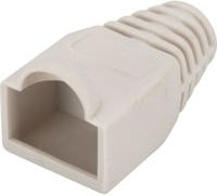DIGITUS Knickschutztülle für RJ-45 Stecker in Grau und Weiß - Bild 1