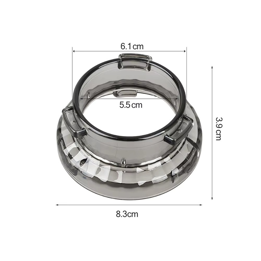 Dalinwell Dosiertrichter für Siebträger, 54mm, transparent, kompatibel mit Breville 8-Serie Barista und Bambino Espressomaschinen - Bild 2