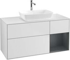 V&B Waschtischunterschrank Finion in Weiß Lack, Breite: 120 cm, Tiefe: 50,1 cm, Höhe: 50,1 cm - Bild 1