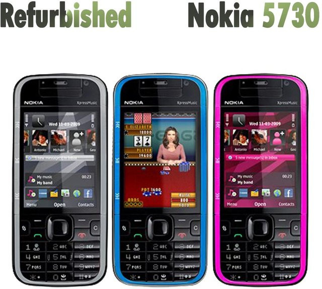 Nokia 5730 XpressMusic Mobiltelefon Refurbished Blau mit 1 SIM-Karte - Bild 1