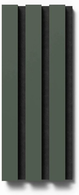 Denpanels Akustikpaneel Muster Linoleum Pewter Filz Schwarz in Streifenoptik B: 29,5 cm, H: 15 cm - Bild 1