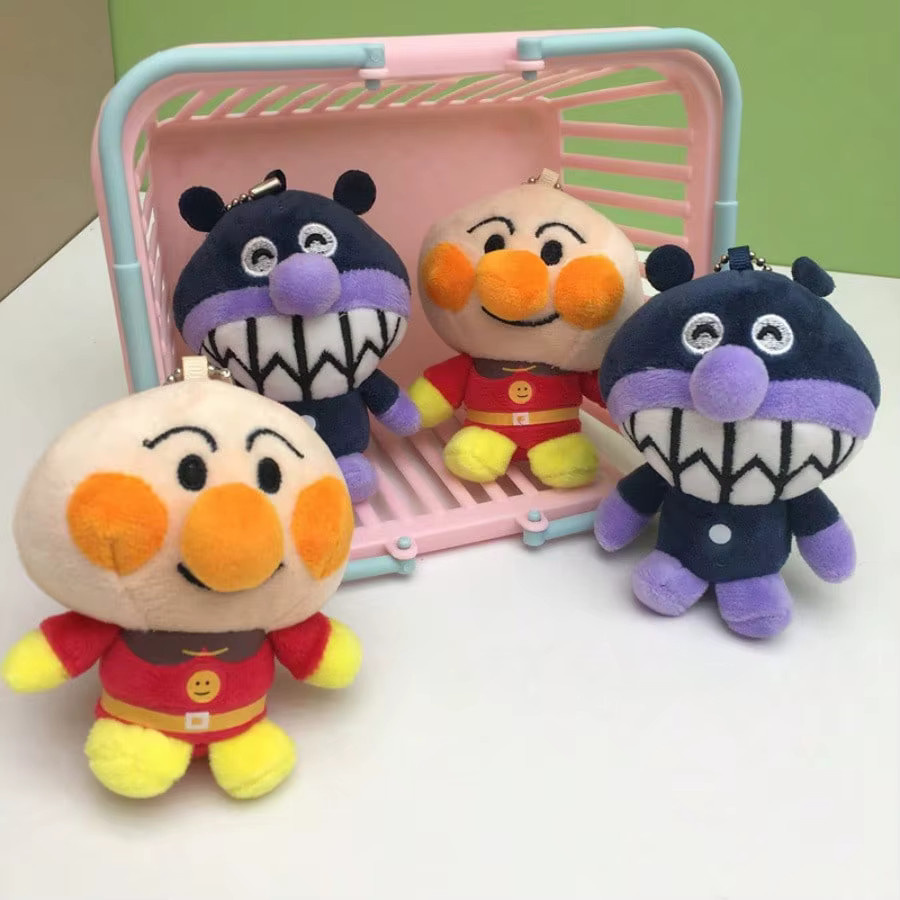 Bandai Cartoon-Anime-Brotmann Bakterienmann-Plüschtier-Schlüsselanhänger, Einzelfigur, Bunt / Mehrfarbig - Bild 2