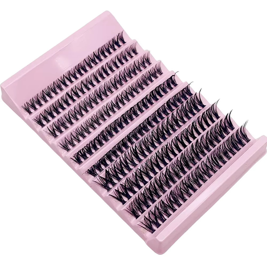 JIEFUXIN Einzelwimpern Cluster-Wimpern, 200 Stück, 8-16mm, Unisex - Bild 2