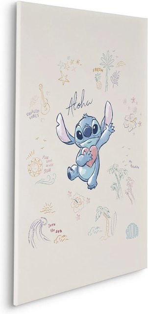 Komar Keilrahmenbild Disney Lilo and Stitch In the Sun, Multicolor, B: 90 cm, H: 60 cm - Bild 1
