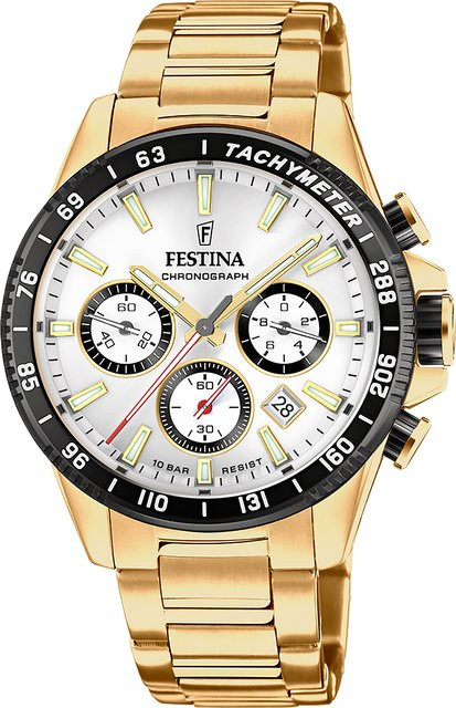 Festina Chronograph, Quarz, Edelstahl, 45 mm, Herren - Bild 1