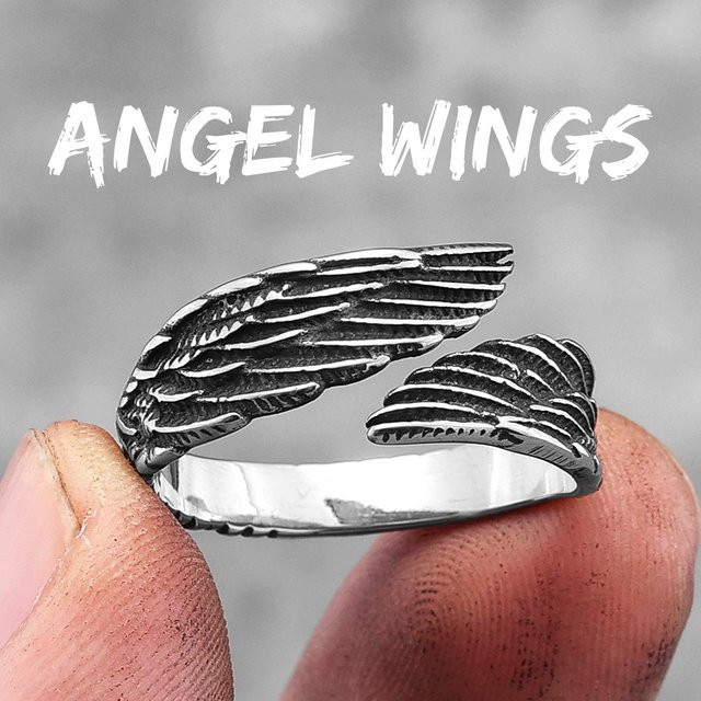 Yiran Jewelry Ring Edelstahl, Schwarz, Unisex - Bild 1