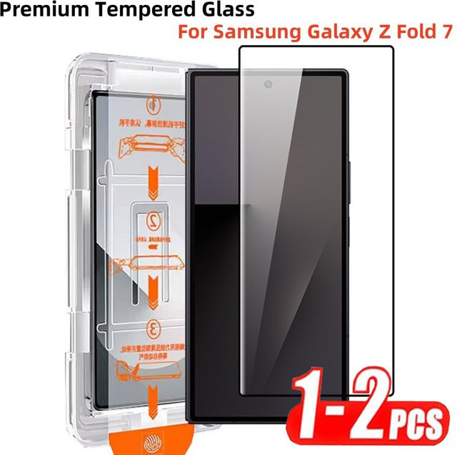 Premium 9H HD gehärtetes Glas Displayschutz für Samsung Galaxy Z Fold 7, transparent, 1–2 Stück - Bild 1