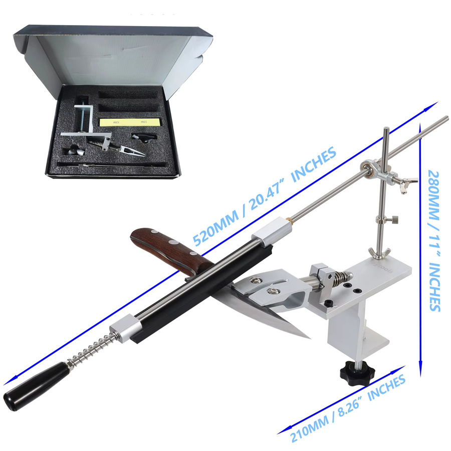 Sy tools 360 Grad Flip-Messerschärfersystem aus Aluminium in Silber - Bild 6