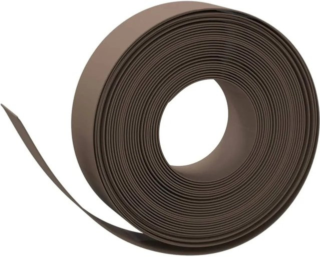 vidaXL Rasenkanten aus Polyethylen in Braun, 4 Stück, Gesamtlänge: 10 m, Höhe: 15 cm - Bild 1
