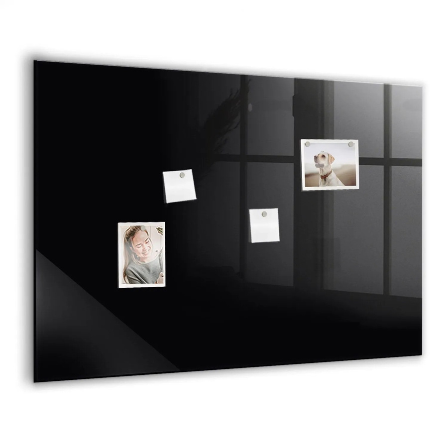 Tulup Magnetische Glassboard Beschreibbare Magnettafel Schwarz B: 100 cm, H: 70 cm - Bild 2