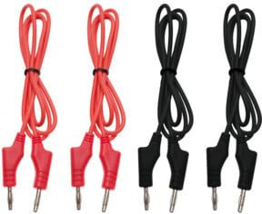 BGS Multimeter-Prüfkabel-Satz 8937 mit 4 mm Messspitzen in Rot und Schwarz - Bild 1