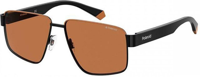 Polaroid PLD 6121 S Sonnenbrille, Vollrand, Square, Kunststoff, Unisex, Black/Brown - Bild 1