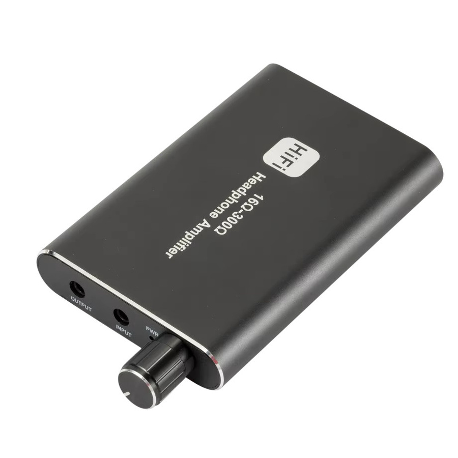 PzzPss Tragbarer HiFi-Kopfhörerverstärker mit 3,5-mm-Klinkenanschluss, Einstellbar, Schwarz - Bild 5