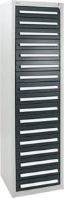 Stumpf Schubladenschrank Serie T-100/35-1 mit 17 Schubladen in Grau und Anthrazit matt - Bild 1