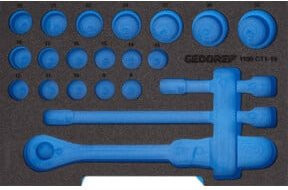 Gedore Schaumstoffmodul EI-1100 CT1-19 für 1/2 L-BOXX 136 in Blau - Bild 1