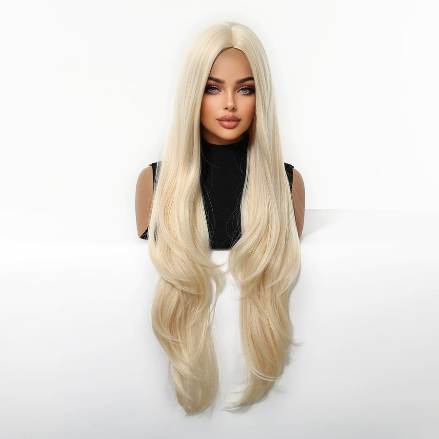 EASIHAIR Perücke, goldblonde synthetische Wellen, Damen - Bild 2