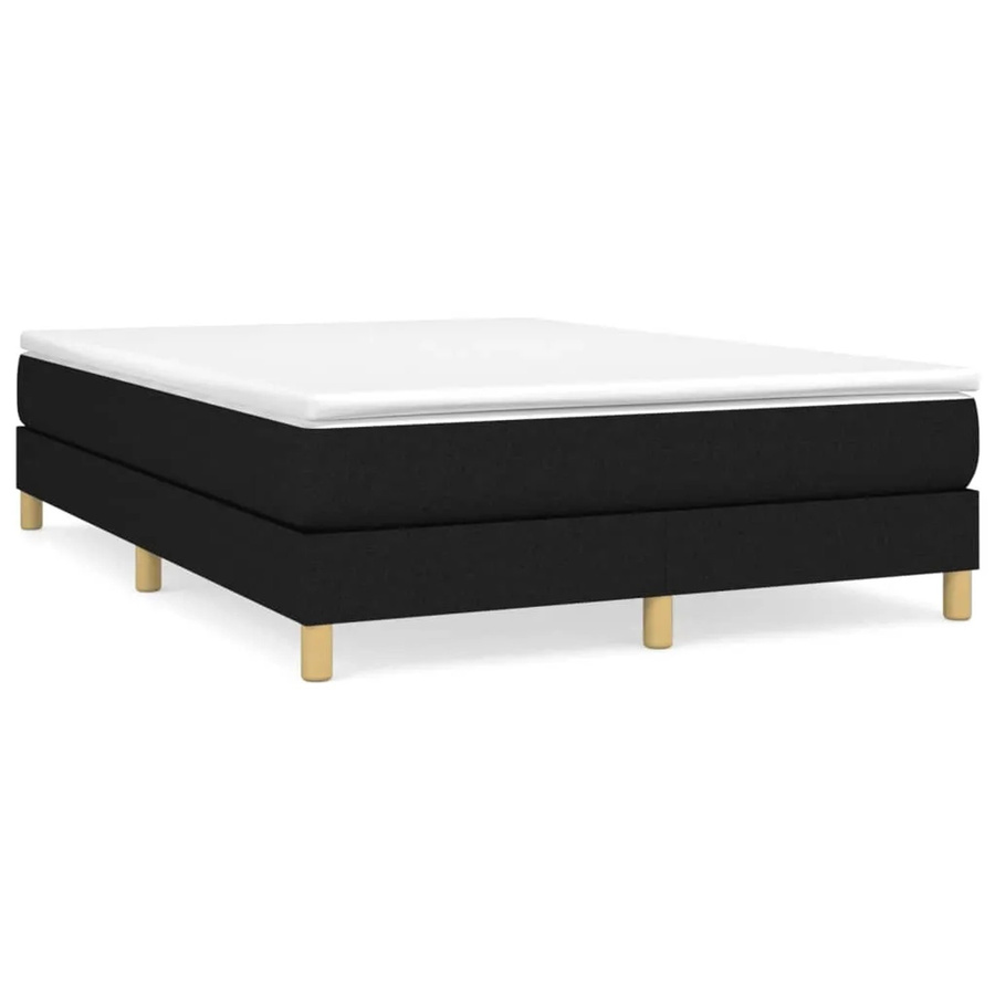 vidaXL Boxspringbett in Schwarz mit Stoffbezug, B/T: 140 x 190 cm - Bild 2