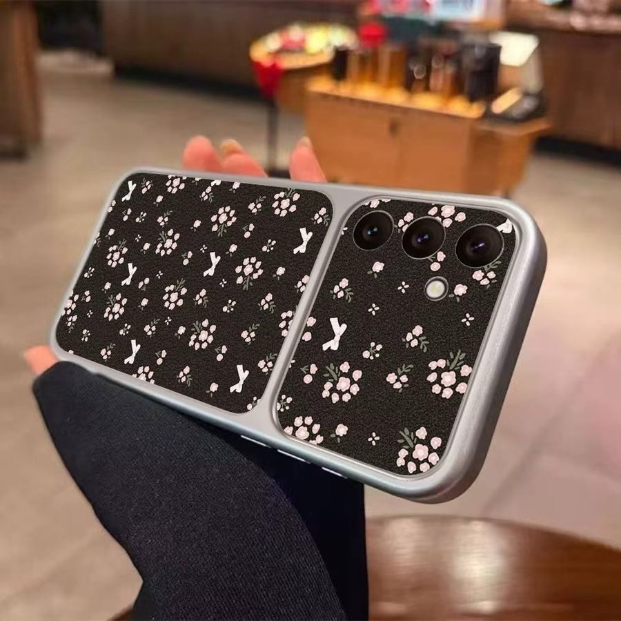 Leder-Handyhülle mit Schleife und Blume für Samsung S26 Ultra S25 A56 A17 A07 A36 A26 A16 Silikon-Schutzhülle mit Trageband - Bild 3