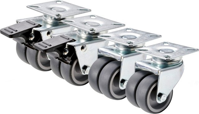 Parkside Doppelrollen 4er Set in Silber - Bild 1