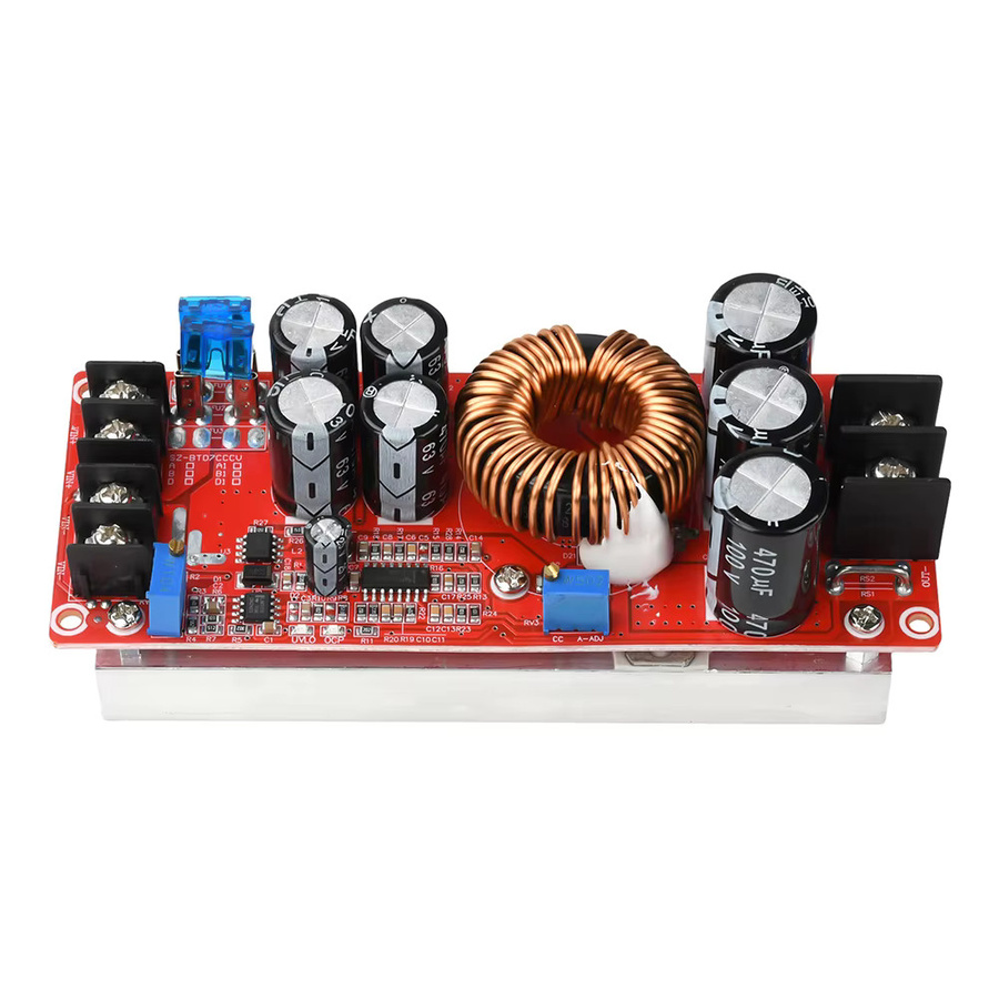 diymore DC-DC Boost Step-up Konverter 1200W Netzteil Konvertierungsmodul 8-60V auf 12-80V in Rot - Bild 2