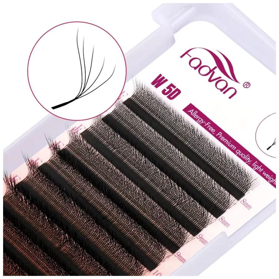 FADVAN Falsche Wimpern, schwarz, künstlicher Nerz, Unisex - Bild 3