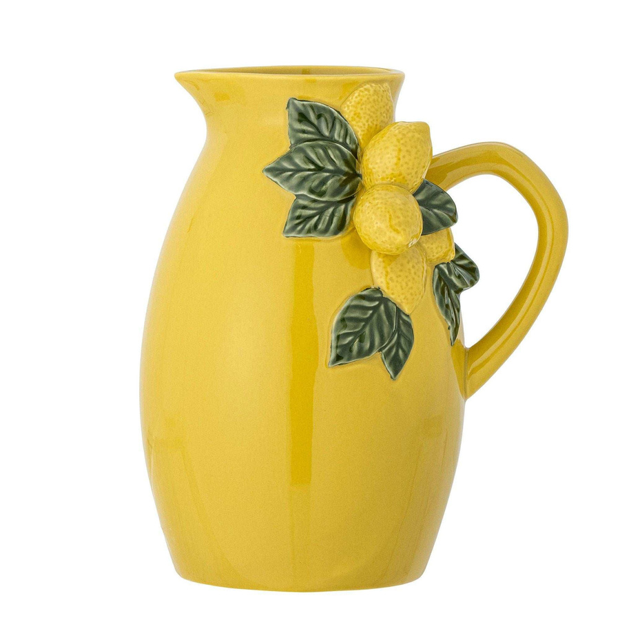 Bloomingville Keramikkrug in Gelb Limone mit 1,6 l Volumen - Bild 1