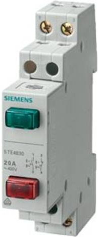 Siemens Taster Grau 20 A mit 1 Schließer und 1 Öffner 5TE4830 - Bild 1