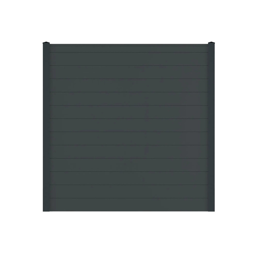 Vidual Sichtschutzzaun Snap 140 aus Aluminium in Anthrazit, blickdicht, zum Aufdübeln, Höhe: 175 cm, Länge: 28,37 m - Bild 2