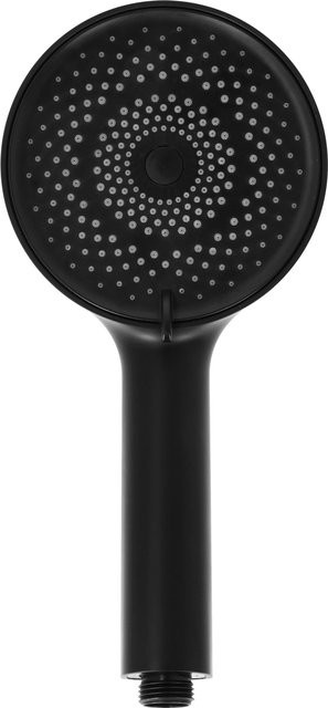 LIVARNO Handbrause Wassersparend in Schwarz Satinmatt mit Regen- und Massagefunktion und Anti-Kalk-Beschichtung, Durchmesser: 12,0 cm - Bild 1
