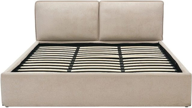 Vente-unique Bett Tenese mit Bettkasten in Beige, B/T: 180 x 200 cm, Höhe: 225 cm - Bild 1