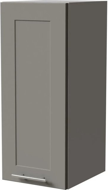 Feldmann-Wohnen Hängeschrank Oslo in Grau Matt mit Soft-Close-Türen und Regalböden, B/T/H: 30 x 32,5 x 72 cm - Bild 1