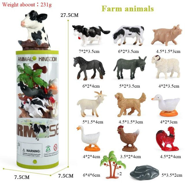 Oenux Zoo Tiere Modell, Actionfiguren, ab 3 Jahre - Bild 1