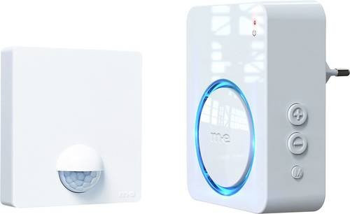 M-e modern-electronics 41490 Steckdose mit Bewegungsmelder 120 Grad in Weiß IP54 - Bild 1
