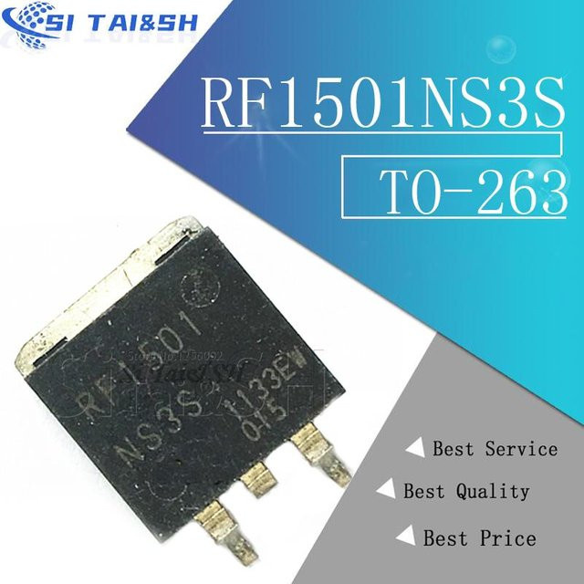 10 Stück RF1501NS3S TO-263 SMD Transistoren in Schwarz von Si Tai&SH - Bild 1