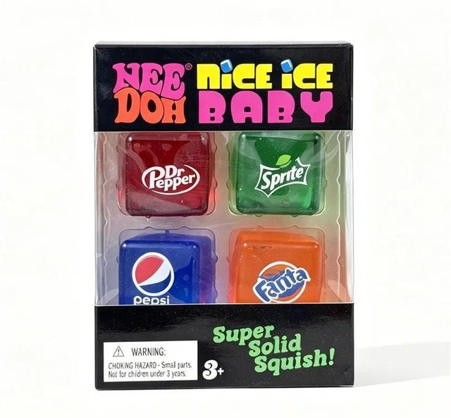 Schylling Needoh Nice Ice Baby, Fidget Spielzeug, 4er-Pack - Bild 1