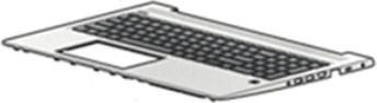 HP Notebook Ersatzteil Gehäuse-Unterteil mit Tastatur in Silver und Black (L45091-B31) - Bild 1