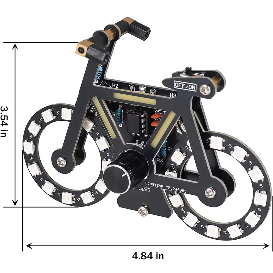 IST DIY Fahrrad Lötprojekt, Elektronische Suite mit SMD RGB LED Lichter, Knopfsteuerung - Bild 6