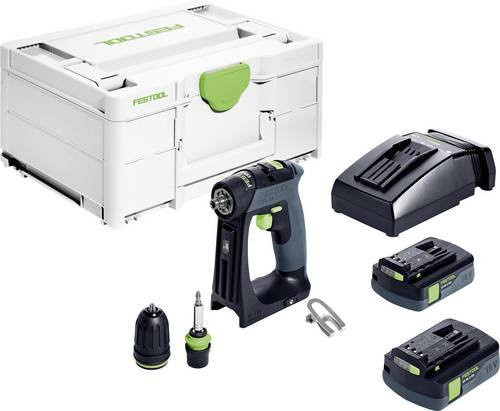 Festool Akku-Bohrschrauber CXS 18 C 3,0-Plus 18V mit Akku und Ladegerät, Multicolor - Bild 1