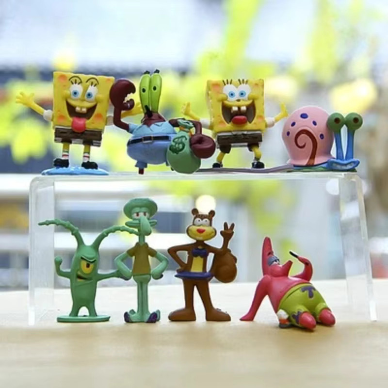 Bandai Spongebob Actionfiguren, Cartoon-Minipuppen, Aquarium-Zubehör - Bild 3