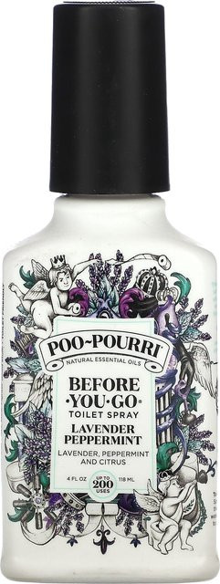 Poo-Pourri Before-You-Go Bodenspray Lavendel Pfefferminze, 118 ml, Lila/Weiß - Bild 1