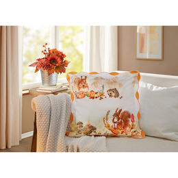 Florales Herbstblumen Gesteck von viva domo in Orange, Silber und Mehrfarbig - Bild 1