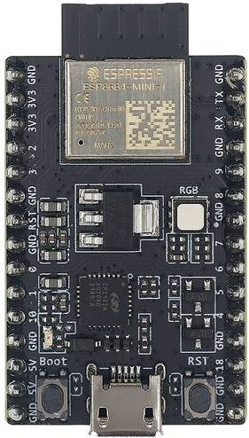 Espressif ESP8684-DEVKITM-1-H4 Entwicklungsboard in Schwarz - Bild 1