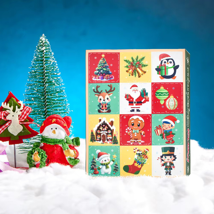 Weihnachts-Countdown-Blindbox, 24-Tage-Adventskalender, Pop-Up-Spiel - Bild 4