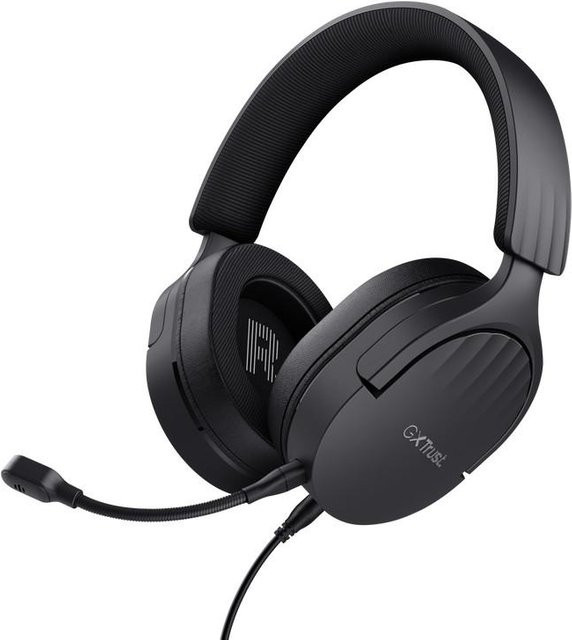 Trust GXT 489 Fayzo Stereo Gaming Over Ear Headset, Schwarz, kabelgebunden mit 3,5 mm Klinkenanschluss - Bild 1