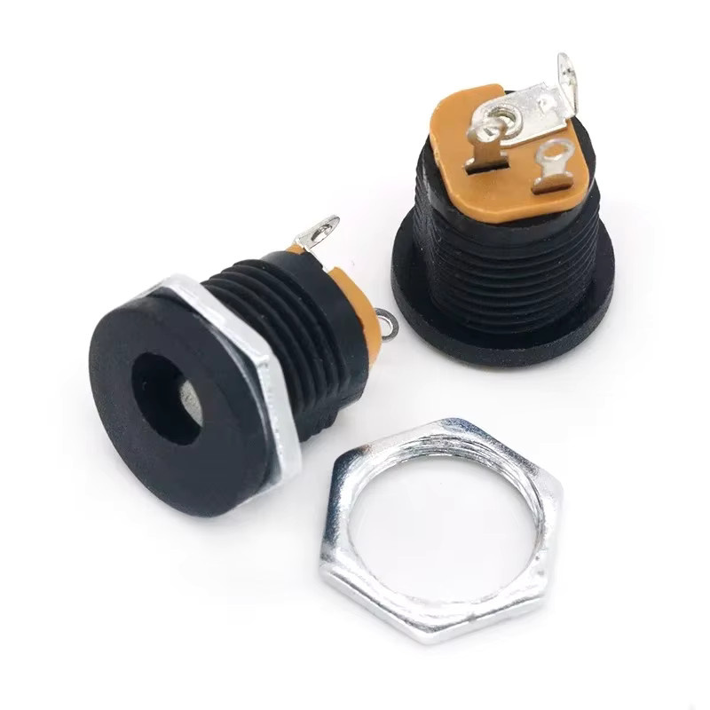 10er Set DC Power Adapter Stecker Set mit männlichen und weiblichen Buchsen in Schwarz, 5,5 x 2,1 mm und 2,5 mm - Bild 2