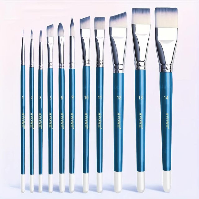 Professionelles Farbpinsel-Set aus Kunststoff für Nagelkunst, Make-up und Malerei - Bild 1
